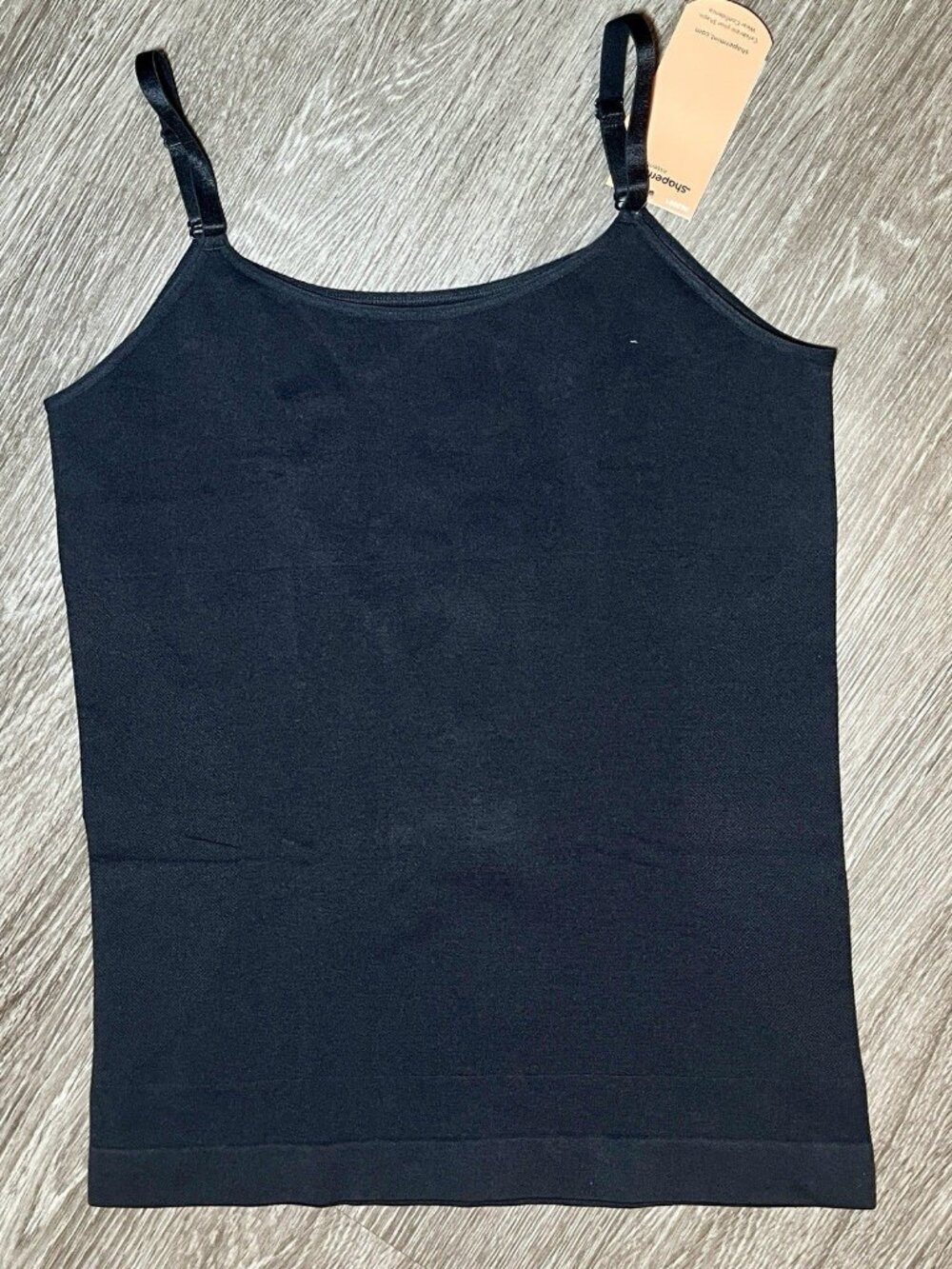 Women’s Shapermint Essentials All Day Every Day Black Scoop Neck Cami 2XL NWT